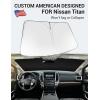 imageProadsy 2025 Upgrade Windshield Sun Shade Custom Fit 20102016 Mercedes Benz E Class Foldable Front Sunshade Protector Sun Visor Blocks UV Rays Keep Car CoolerNissan Titan 20202026