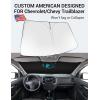 imageProadsy 2025 Upgrade Windshield Sun Shade Custom Fit 20102016 Mercedes Benz E Class Foldable Front Sunshade Protector Sun Visor Blocks UV Rays Keep Car CoolerChevroletChevy Trailblazer 20212026