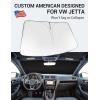 imageProadsy 2025 Upgrade Windshield Sun Shade Custom Fit 20102016 Mercedes Benz E Class Foldable Front Sunshade Protector Sun Visor Blocks UV Rays Keep Car CoolerVolkswagen VW Jetta 20112018