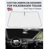 imageProadsy 2025 Upgrade Windshield Sun Shade Custom Fit 20102016 Mercedes Benz E Class Foldable Front Sunshade Protector Sun Visor Blocks UV Rays Keep Car CoolerVolkswagen VW Tiguan 20182024
