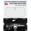 imageProadsy 2025 Upgrade Windshield Sun Shade Custom Fit 20102016 Mercedes Benz E Class Foldable Front Sunshade Protector Sun Visor Blocks UV Rays Keep Car CoolerFord Mustang 20152023