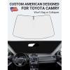 imageProadsy 2025 Upgrade Windshield Sun Shade Custom Fit 20102016 Mercedes Benz E Class Foldable Front Sunshade Protector Sun Visor Blocks UV Rays Keep Car Cooler20132017 Camry