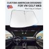 imageProadsy 2025 Upgrade Windshield Sun Shade Custom Fit 20102016 Mercedes Benz E Class Foldable Front Sunshade Protector Sun Visor Blocks UV Rays Keep Car CoolerVolkswagen VW Golf Mk8 20222026
