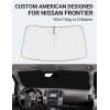 imageProadsy 2025 Upgrade Windshield Sun Shade Custom Fit 20102016 Mercedes Benz E Class Foldable Front Sunshade Protector Sun Visor Blocks UV Rays Keep Car CoolerNissan Frontier 20052021