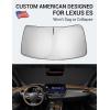 imageProadsy 2025 Upgrade Windshield Sun Shade Custom Fit 20102016 Mercedes Benz E Class Foldable Front Sunshade Protector Sun Visor Blocks UV Rays Keep Car CoolerLxus ES 20192025 2026