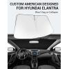 imageProadsy 2025 Upgrade Windshield Sun Shade Custom Fit 20102016 Mercedes Benz E Class Foldable Front Sunshade Protector Sun Visor Blocks UV Rays Keep Car CoolerHyundai Elantra 20112016
