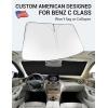 imageProadsy 2025 Upgrade Windshield Sun Shade Custom Fit 20102016 Mercedes Benz E Class Foldable Front Sunshade Protector Sun Visor Blocks UV Rays Keep Car CoolerBenz C Class 20082014