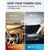 imageProadsy 2025 Upgrade Windshield Sun Shade Custom Fit 20102016 Mercedes Benz E Class Foldable Front Sunshade Protector Sun Visor Blocks UV Rays Keep Car CoolerToyota Sequoia 20232026 Tundra 20222024 2026