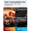 imageProadsy 2025 Upgrade Windshield Sun Shade Custom Fit 20102016 Mercedes Benz E Class Foldable Front Sunshade Protector Sun Visor Blocks UV Rays Keep Car CoolerFord Ranger 20192026