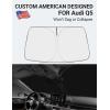 imageProadsy 2025 Upgrade Windshield Sun Shade Custom Fit 20102016 Mercedes Benz E Class Foldable Front Sunshade Protector Sun Visor Blocks UV Rays Keep Car CoolerAudi Q5 SQ5 20182024 2025