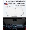 imageProadsy 2025 Upgrade Windshield Sun Shade Custom Fit 20102016 Mercedes Benz E Class Foldable Front Sunshade Protector Sun Visor Blocks UV Rays Keep Car CoolerJaguar FPace 20162026