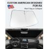 imageProadsy 2025 Upgrade Windshield Sun Shade Custom Fit 20102016 Mercedes Benz E Class Foldable Front Sunshade Protector Sun Visor Blocks UV Rays Keep Car CoolerRX 20232026