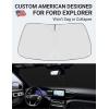imageProadsy 2025 Upgrade Windshield Sun Shade Custom Fit 20102016 Mercedes Benz E Class Foldable Front Sunshade Protector Sun Visor Blocks UV Rays Keep Car CoolerFord Explorer 20202026