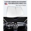 imageProadsy 2025 Upgrade Windshield Sun Shade Custom Fit 20102016 Mercedes Benz E Class Foldable Front Sunshade Protector Sun Visor Blocks UV Rays Keep Car CoolerMercedes Benz GLA 20152020