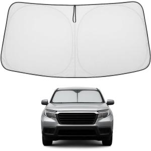 imageProadsy 2025 Upgrade Windshield Sun Shade Custom Fit 20102016 Mercedes Benz E Class Foldable Front Sunshade Protector Sun Visor Blocks UV Rays Keep Car CoolerHonda Ridgeline 20172025 2026