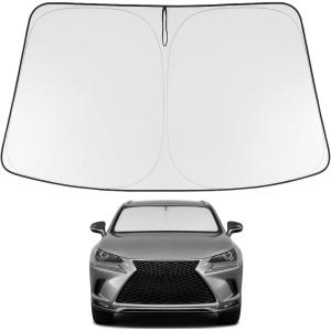 imageProadsy 2025 Upgrade Windshield Sun Shade Custom Fit 20102016 Mercedes Benz E Class Foldable Front Sunshade Protector Sun Visor Blocks UV Rays Keep Car CoolerLexus NX 20152021