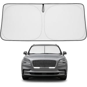 imageProadsy 2025 Upgrade Windshield Sun Shade Custom Fit 20102016 Mercedes Benz E Class Foldable Front Sunshade Protector Sun Visor Blocks UV Rays Keep Car CoolerLincoln Aviator 20202026