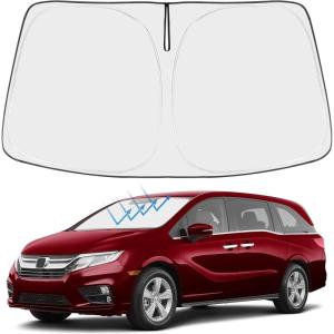 imageProadsy 2025 Upgrade Windshield Sun Shade Custom Fit 20102016 Mercedes Benz E Class Foldable Front Sunshade Protector Sun Visor Blocks UV Rays Keep Car CoolerHonda Odyssey 20182026