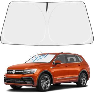 imageProadsy 2025 Upgrade Windshield Sun Shade Custom Fit 20102016 Mercedes Benz E Class Foldable Front Sunshade Protector Sun Visor Blocks UV Rays Keep Car CoolerVolkswagen VW Tiguan 20182024