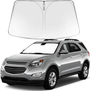 imageProadsy 2025 Upgrade Windshield Sun Shade Custom Fit 20102016 Mercedes Benz E Class Foldable Front Sunshade Protector Sun Visor Blocks UV Rays Keep Car CoolerChevrolet Equinox 20102017