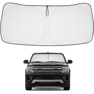 imageProadsy 2025 Upgrade Windshield Sun Shade Custom Fit 20102016 Mercedes Benz E Class Foldable Front Sunshade Protector Sun Visor Blocks UV Rays Keep Car CoolerFord Expedition 20182025 2026