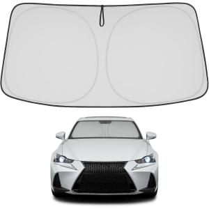 imageProadsy 2025 Upgrade Windshield Sun Shade Custom Fit 20102016 Mercedes Benz E Class Foldable Front Sunshade Protector Sun Visor Blocks UV Rays Keep Car CoolerLexus IS 20142020