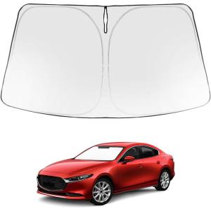 imageProadsy 2025 Upgrade Windshield Sun Shade Custom Fit 20102016 Mercedes Benz E Class Foldable Front Sunshade Protector Sun Visor Blocks UV Rays Keep Car CoolerMazda 3 20192026