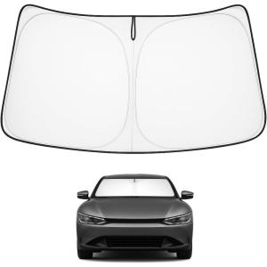 imageProadsy 2025 Upgrade Windshield Sun Shade Custom Fit 20102016 Mercedes Benz E Class Foldable Front Sunshade Protector Sun Visor Blocks UV Rays Keep Car CoolerKia EV6 20232026