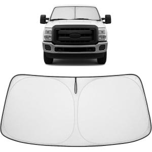imageProadsy 2025 Upgrade Windshield Sun Shade Custom Fit 20102016 Mercedes Benz E Class Foldable Front Sunshade Protector Sun Visor Blocks UV Rays Keep Car CoolerFord F250 20082016