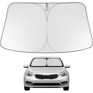 imageProadsy 2025 Upgrade Windshield Sun Shade Custom Fit 20102016 Mercedes Benz E Class Foldable Front Sunshade Protector Sun Visor Blocks UV Rays Keep Car CoolerKia Forte 20142018