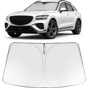 imageProadsy 2025 Upgrade Windshield Sun Shade Custom Fit 20102016 Mercedes Benz E Class Foldable Front Sunshade Protector Sun Visor Blocks UV Rays Keep Car CoolerGenesis GV70 20222026