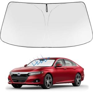 imageProadsy 2025 Upgrade Windshield Sun Shade Custom Fit 20102016 Mercedes Benz E Class Foldable Front Sunshade Protector Sun Visor Blocks UV Rays Keep Car CoolerHonda Accord 20182022