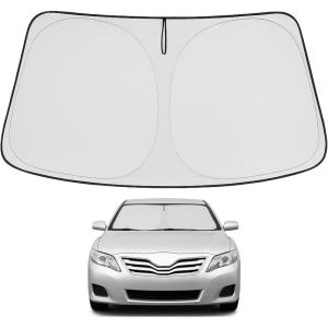 imageProadsy 2025 Upgrade Windshield Sun Shade Custom Fit 20102016 Mercedes Benz E Class Foldable Front Sunshade Protector Sun Visor Blocks UV Rays Keep Car Cooler20072011 Toyota Camry