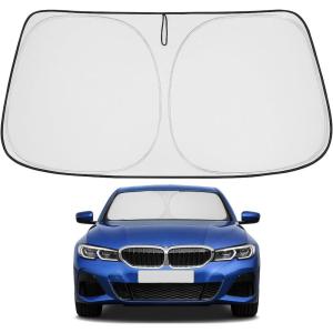 imageProadsy 2025 Upgrade Windshield Sun Shade Custom Fit 20102016 Mercedes Benz E Class Foldable Front Sunshade Protector Sun Visor Blocks UV Rays Keep Car CoolerBMW 3Series 20192026