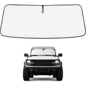 imageProadsy 2025 Upgrade Windshield Sun Shade Custom Fit 20102016 Mercedes Benz E Class Foldable Front Sunshade Protector Sun Visor Blocks UV Rays Keep Car CoolerFord Bronco 24Door 20212025 2026