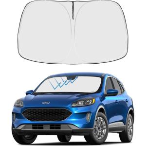 imageProadsy 2025 Upgrade Windshield Sun Shade Custom Fit 20102016 Mercedes Benz E Class Foldable Front Sunshade Protector Sun Visor Blocks UV Rays Keep Car CoolerFord Escape 20202026