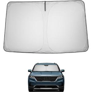 imageProadsy 2025 Upgrade Windshield Sun Shade Custom Fit 20102016 Mercedes Benz E Class Foldable Front Sunshade Protector Sun Visor Blocks UV Rays Keep Car CoolerKia Carnival 20222026