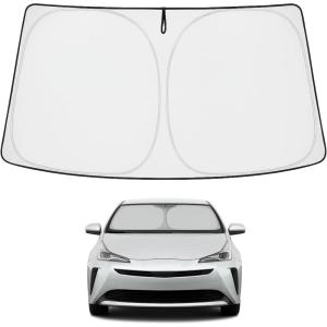 imageProadsy 2025 Upgrade Windshield Sun Shade Custom Fit 20102016 Mercedes Benz E Class Foldable Front Sunshade Protector Sun Visor Blocks UV Rays Keep Car CoolerToyota Prius 20162022