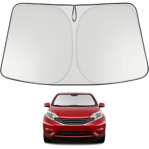 imageProadsy 2025 Upgrade Windshield Sun Shade Custom Fit 20102016 Mercedes Benz E Class Foldable Front Sunshade Protector Sun Visor Blocks UV Rays Keep Car CoolerNissan Versa 20122018