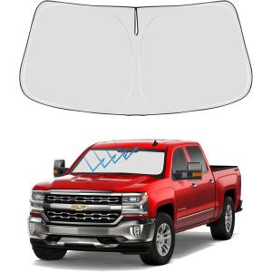 imageProadsy 2025 Upgrade Windshield Sun Shade Custom Fit 20102016 Mercedes Benz E Class Foldable Front Sunshade Protector Sun Visor Blocks UV Rays Keep Car CoolerChevy Silverado 20142018