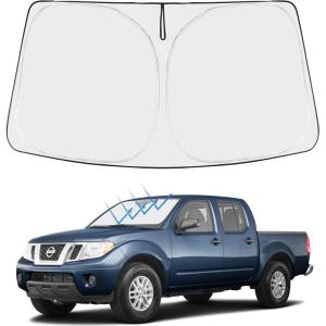 imageProadsy 2025 Upgrade Windshield Sun Shade Custom Fit 20102016 Mercedes Benz E Class Foldable Front Sunshade Protector Sun Visor Blocks UV Rays Keep Car CoolerNissan Frontier 20052021