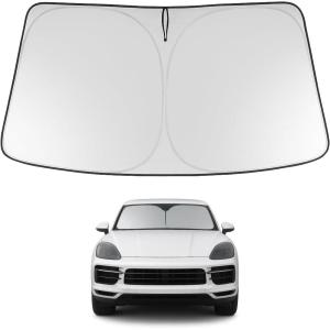 imageProadsy 2025 Upgrade Windshield Sun Shade Custom Fit 20102016 Mercedes Benz E Class Foldable Front Sunshade Protector Sun Visor Blocks UV Rays Keep Car CoolerPorsche Cayenne 20192026