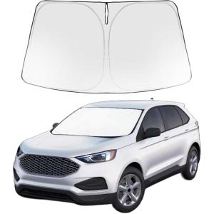 imageProadsy 2025 Upgrade Windshield Sun Shade Custom Fit 20102016 Mercedes Benz E Class Foldable Front Sunshade Protector Sun Visor Blocks UV Rays Keep Car CoolerFord Edge 20152026