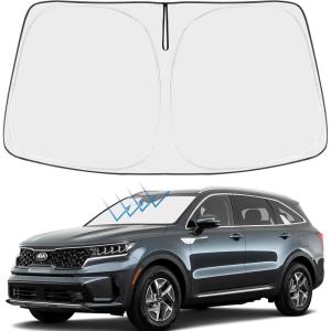 imageProadsy 2025 Upgrade Windshield Sun Shade Custom Fit 20102016 Mercedes Benz E Class Foldable Front Sunshade Protector Sun Visor Blocks UV Rays Keep Car CoolerKia Sorento 20212026