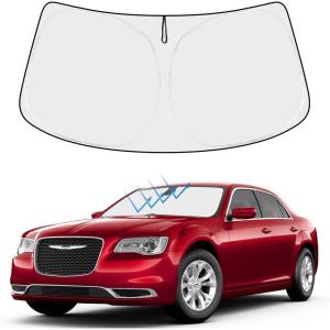 imageProadsy 2025 Upgrade Windshield Sun Shade Custom Fit 20102016 Mercedes Benz E Class Foldable Front Sunshade Protector Sun Visor Blocks UV Rays Keep Car CoolerChrysler 300 300C 20112026