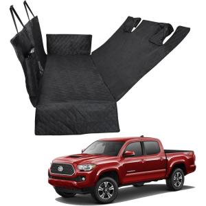 imageProadsy 2026 Upgrade Dog Car Seat Cover Custom Fit 20162025 2025 Tacoma Back Seat Extender Waterproof Scratch Proof Durable Black Protector Pet HammockToyota Tacoma 20162025